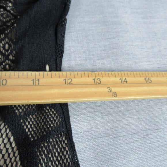 Touche Dress Women M Black Goth Sleeveless Lace Crochet Maxi Witchy Vamp Evening - Picture 9 of 11